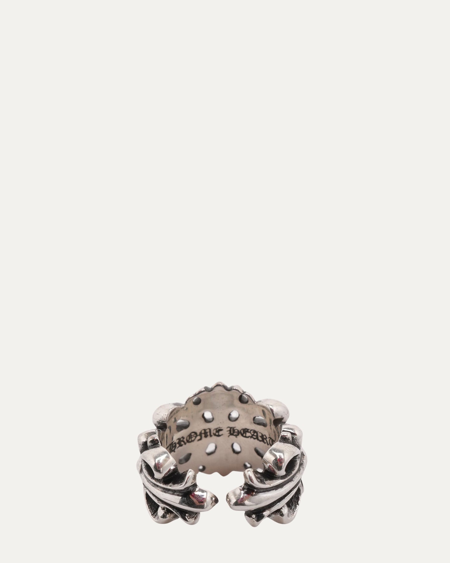 Double Floral Cross Ring