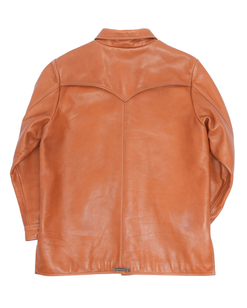 Leather Car Coat