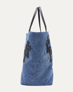 St. Barth Exclusive Denim Cross Patch Tote bag