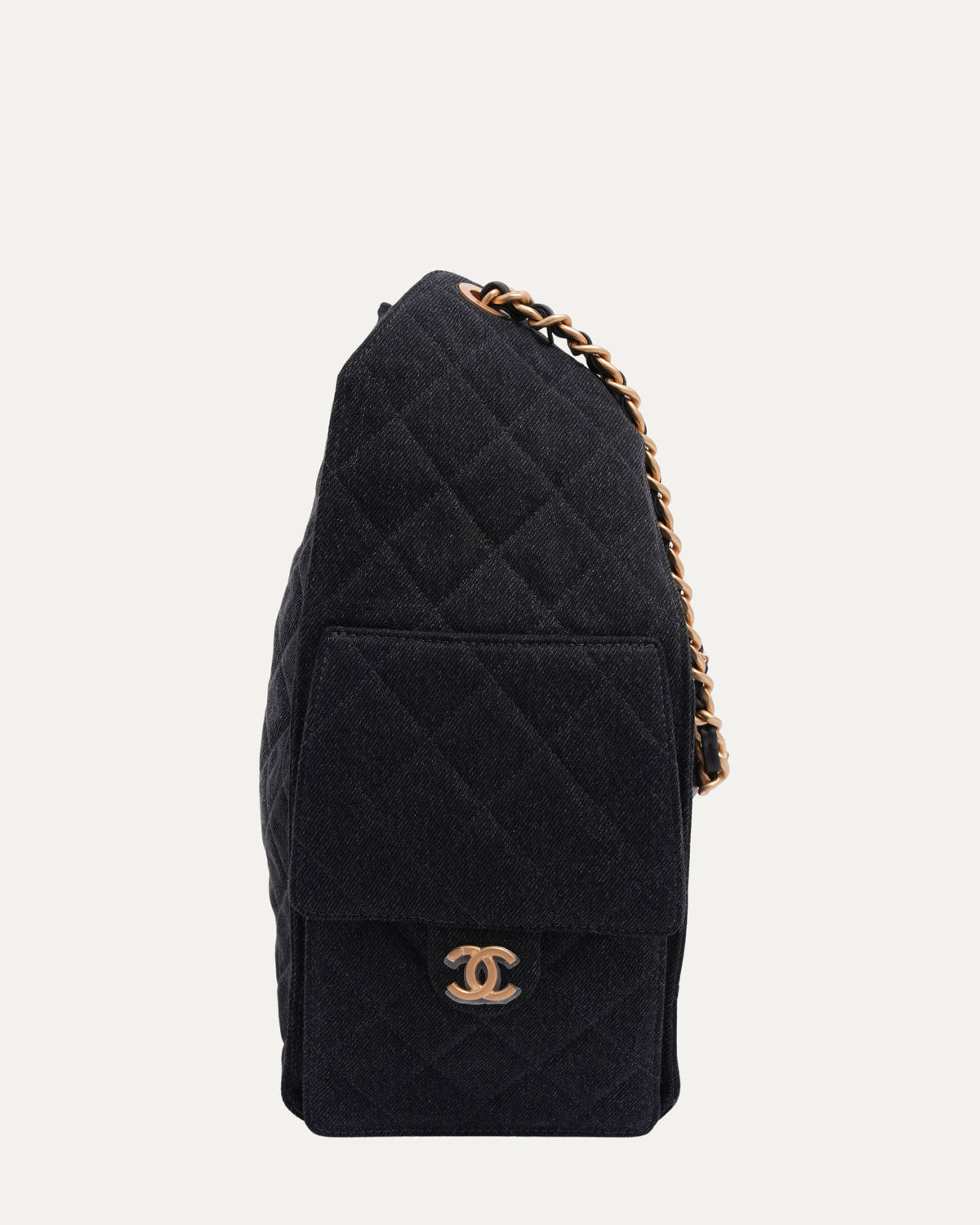 Denim Quilted Medium 25 Hobo Bag