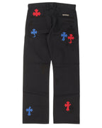 Multicolor Cross Patch Chino Pants