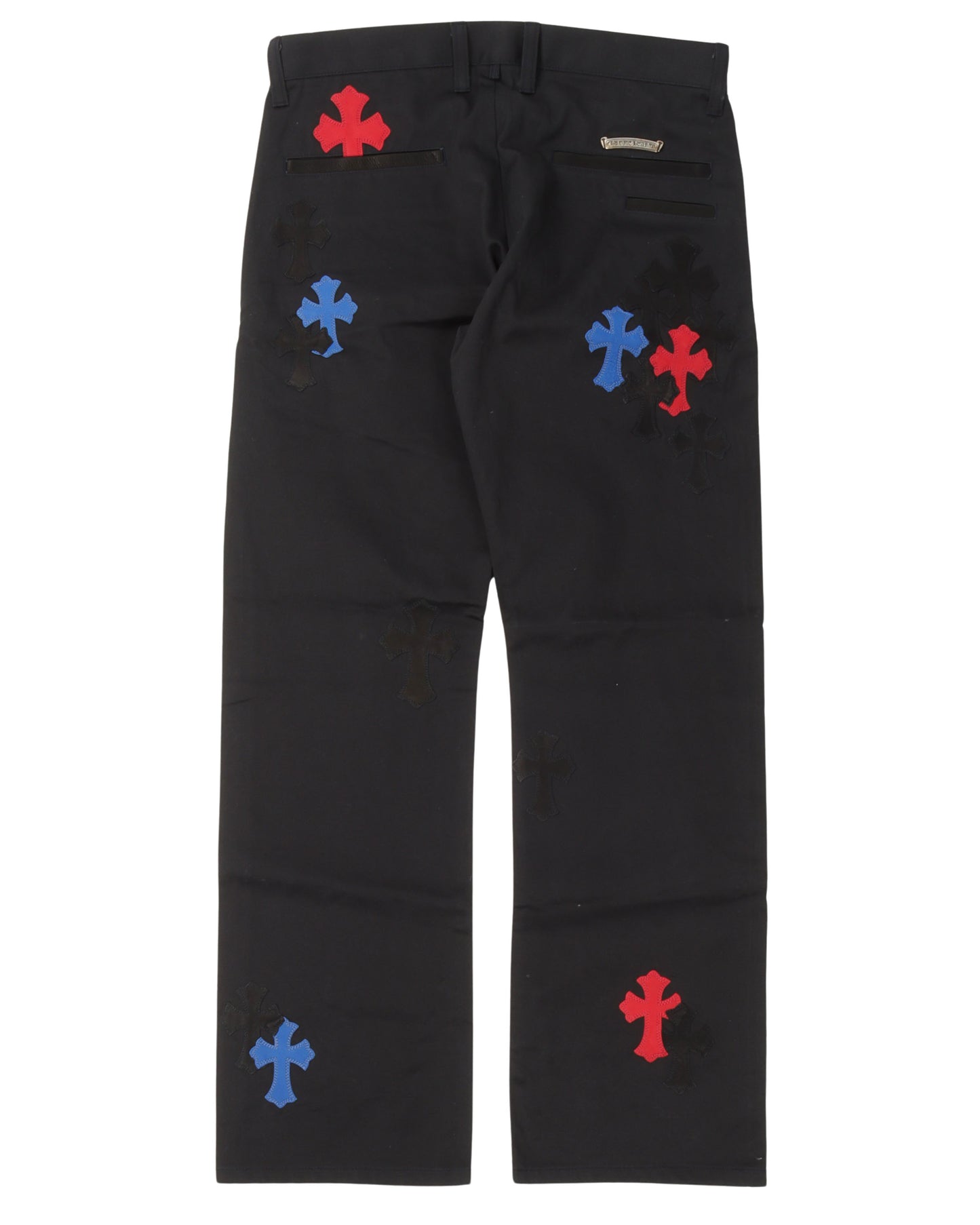 Multicolor Cross Patch Chino Pants