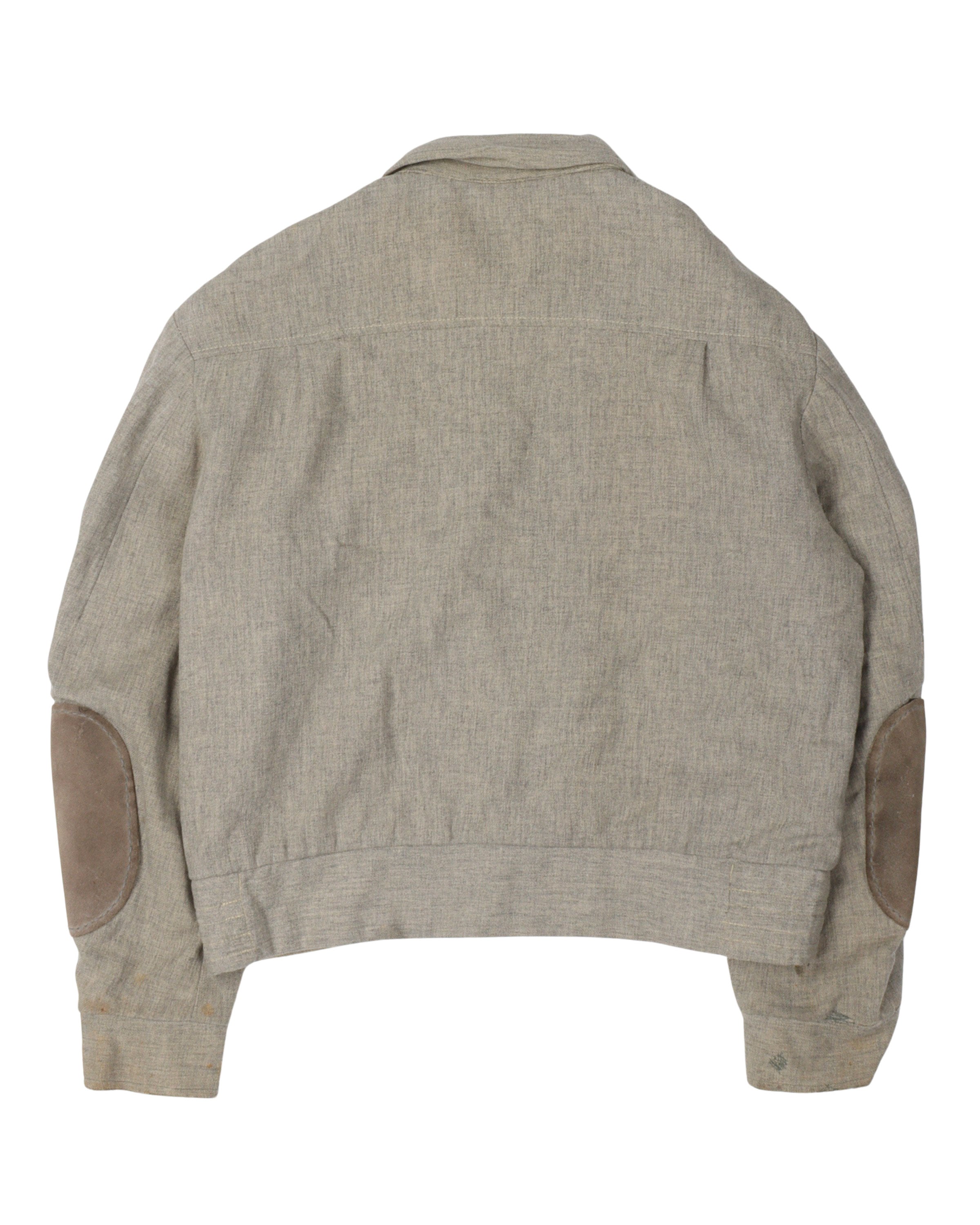 Elbow Patch Wool Blouson