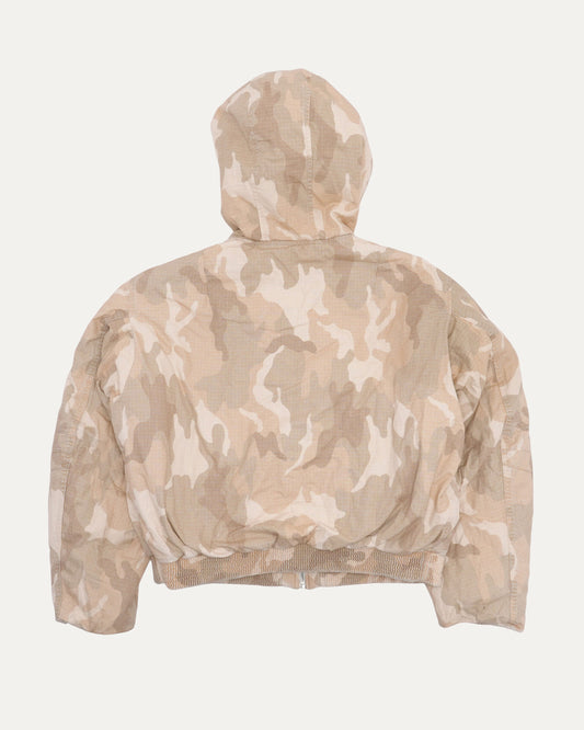 Sand Camouflage Reversible Bomber Jacket