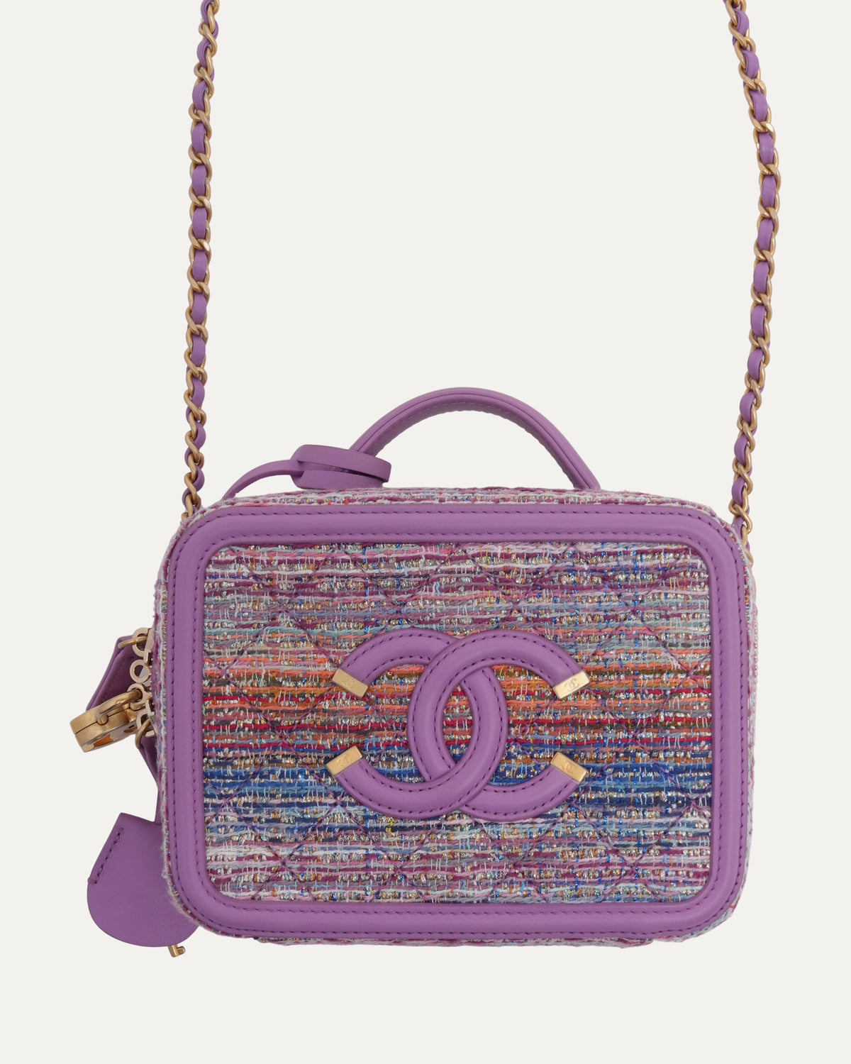Tweed Filigree Vanity Case