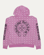 Monogram Zip Up Hoodie