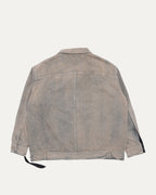 Acid Wash Oversized Denim Jacket