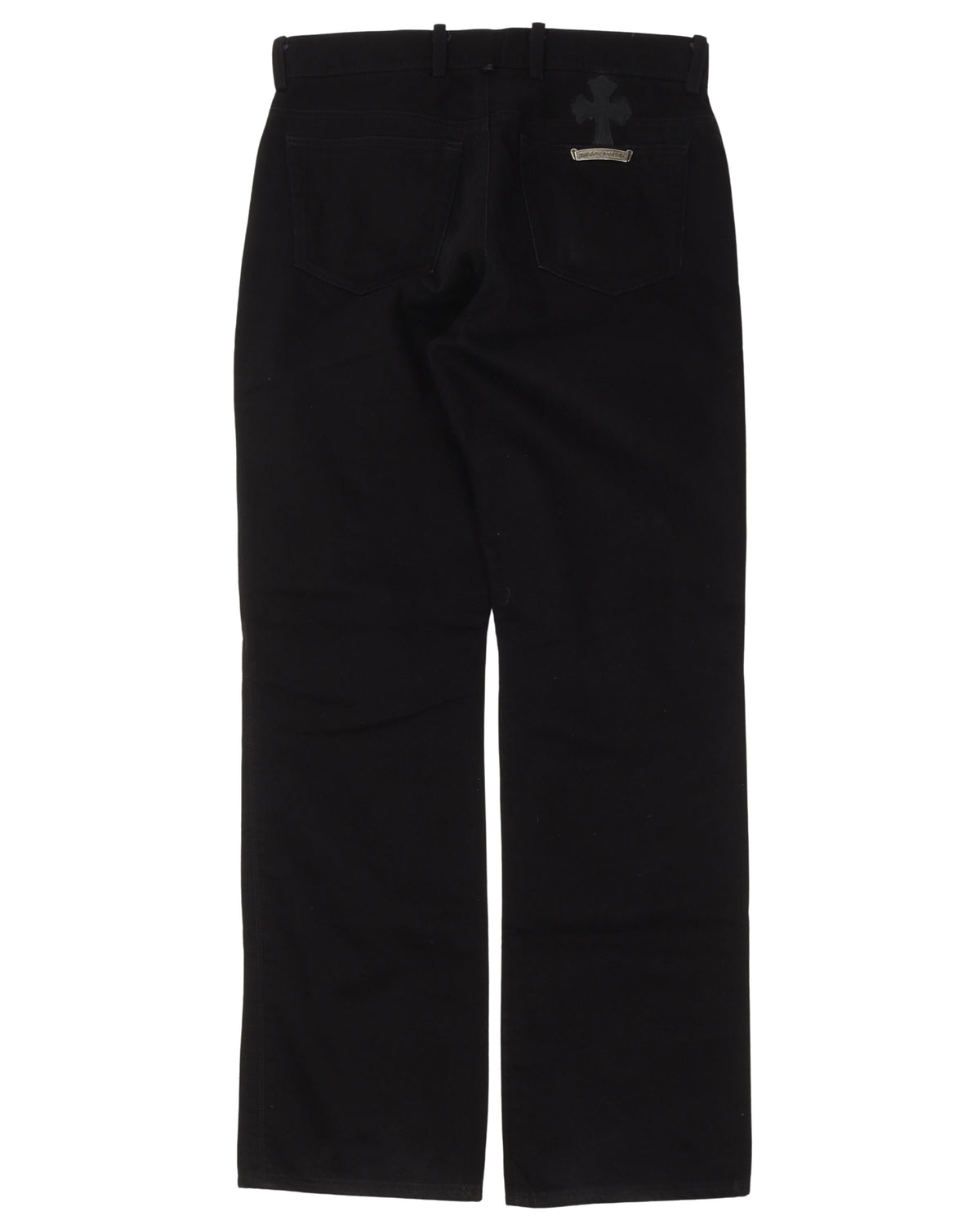Vintage Fleur Knee Cross Patch Jeans