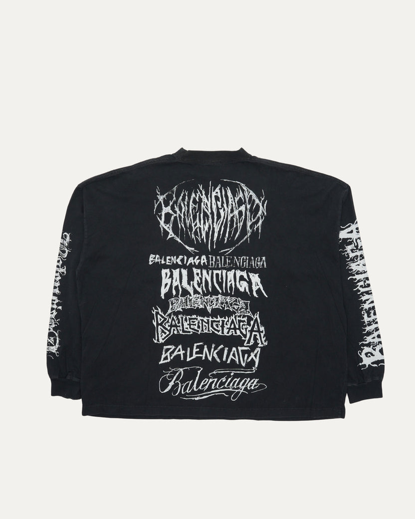 Multi-Logo Long Sleeve T-Shirt