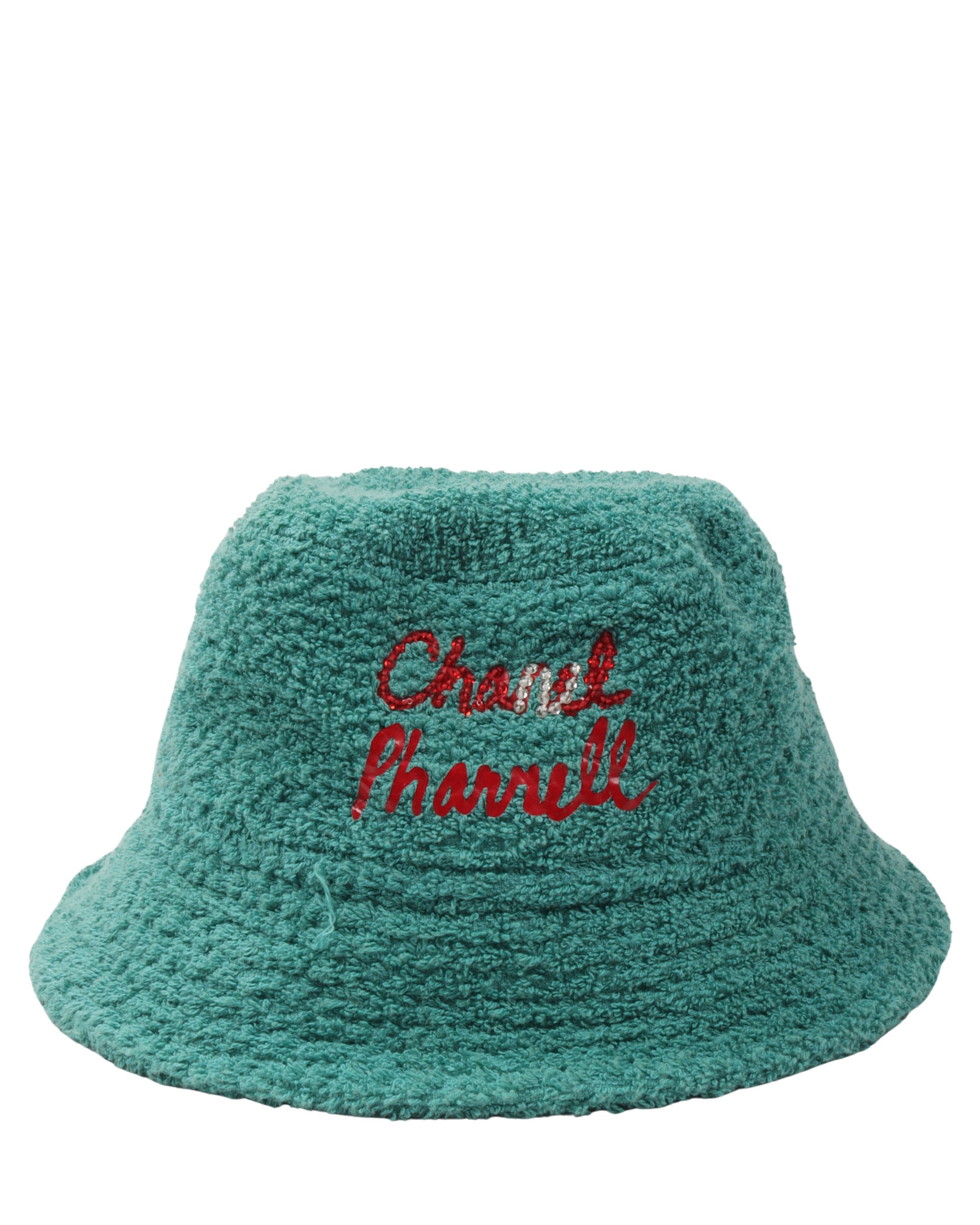 Pharrell Crystal Embellished Cotton Bucket Hat
