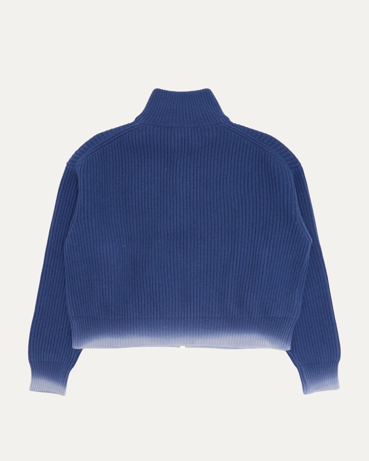 Ombre Zip Up Sweater