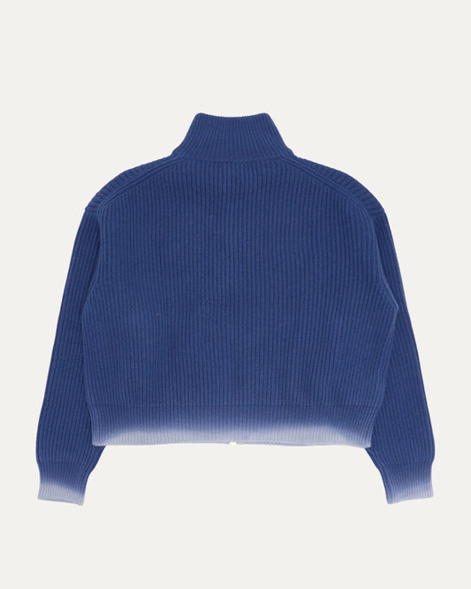 Ombre Zip Up Sweater