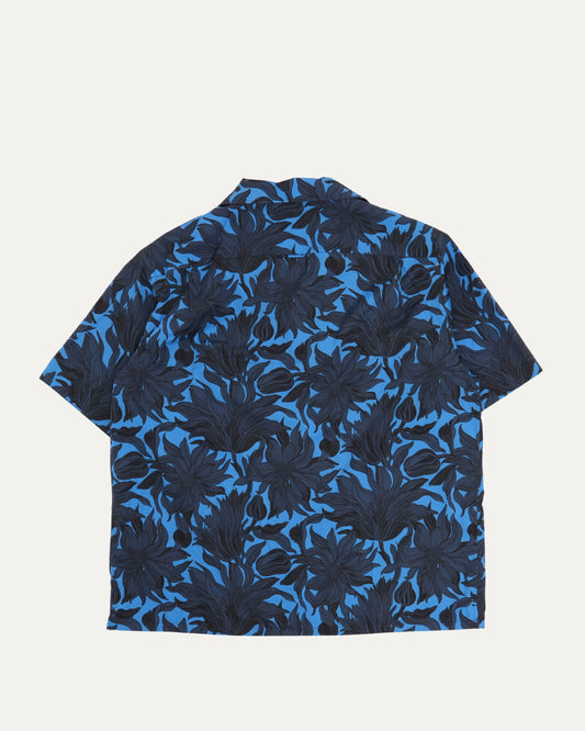 Leaf Print Short Sleeve Shirt
