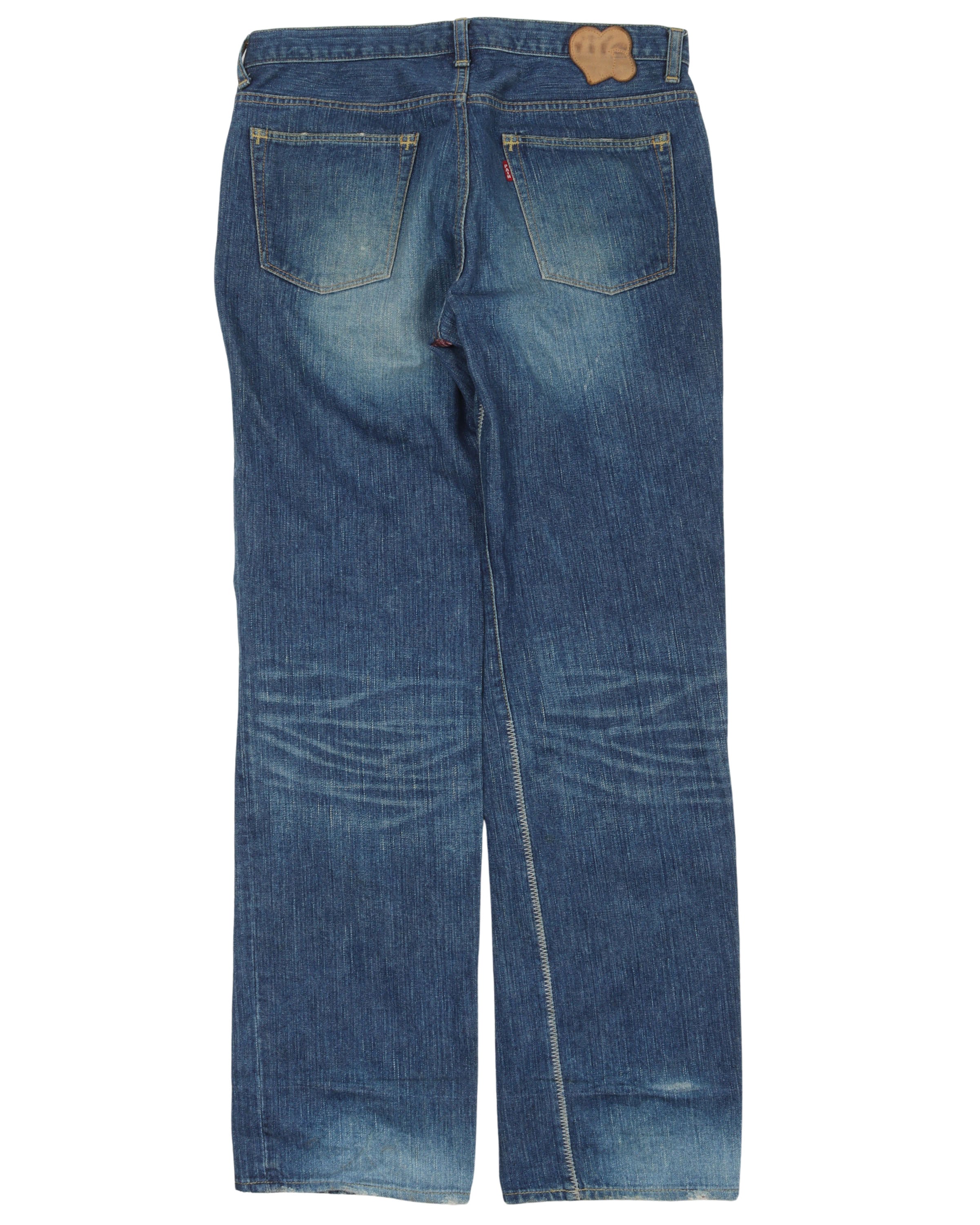 AW03 Velvet Patch Jeans