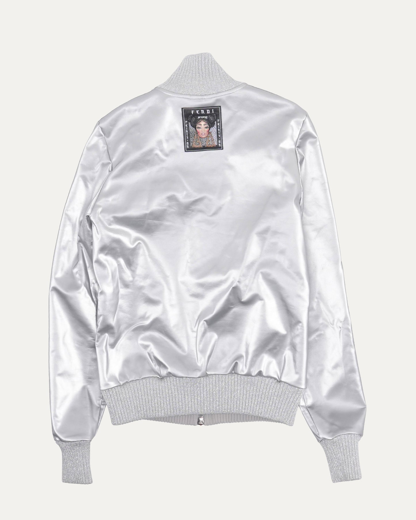 Nicki Minaj Metallic Bomber Jacket