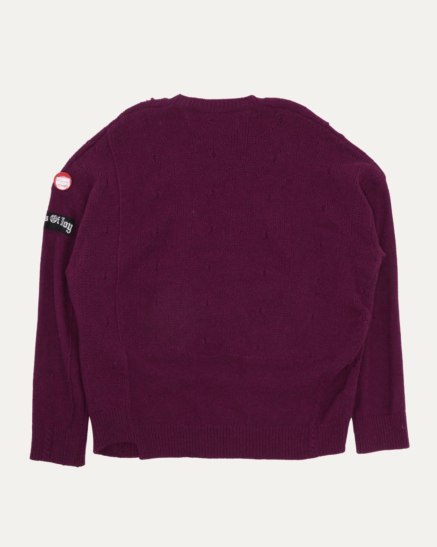 SS21 Oversized Wool Patchwork Sweater