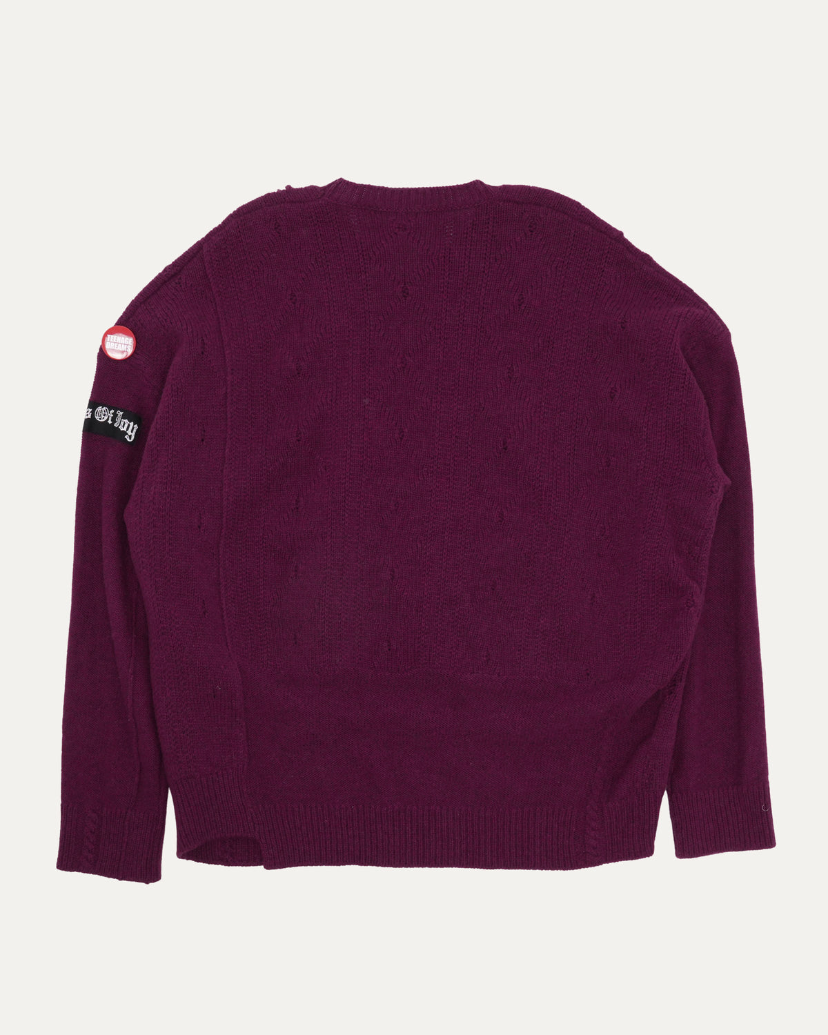 SS21 Oversized Wool Patchwork Sweater