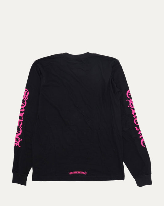 Neck Logo Long Sleeve Pocket T-Shirt
