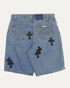 Levi's Orange Tab Cross Patch Denim Shorts