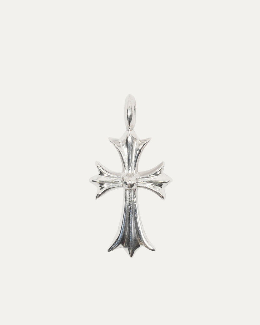 18k White Gold and Diamond Tiny Fat Pendant