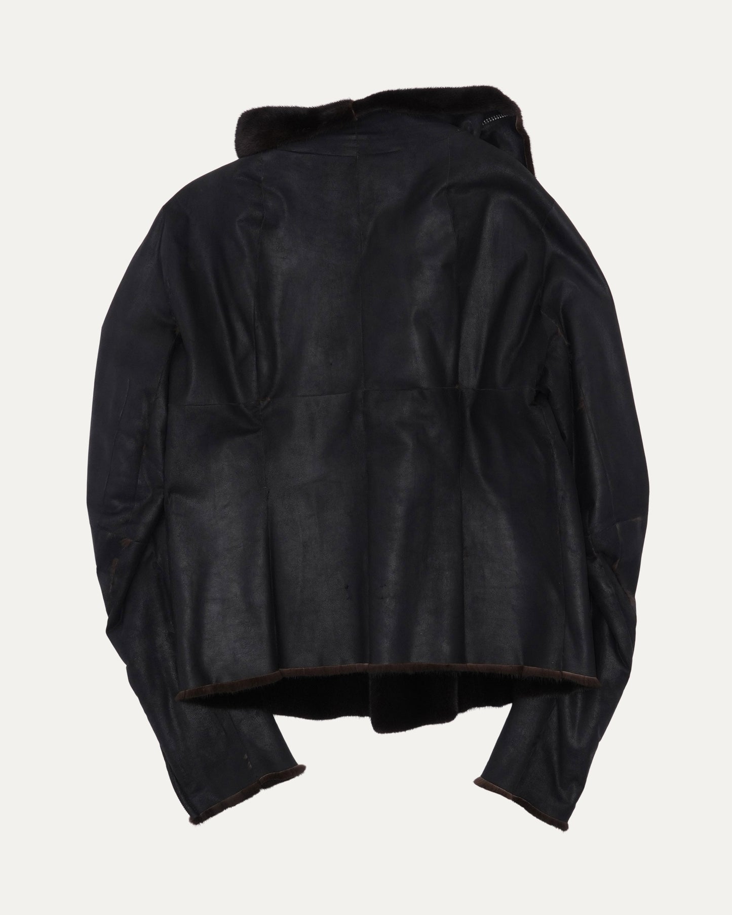 Rick Owens Mink Fur Lined Jacket
