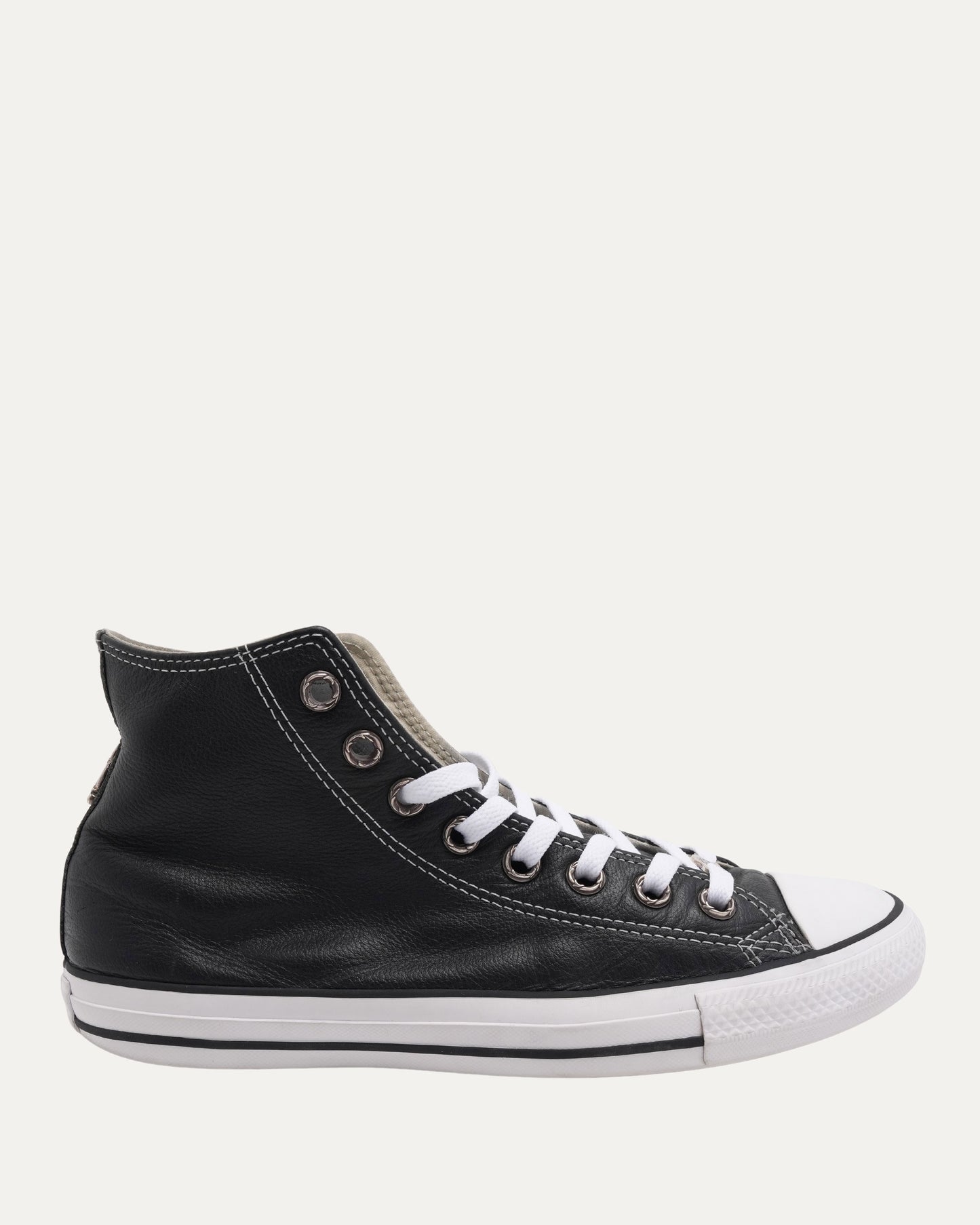 Dagger Embellished Cross Patch Leather Converse Chuck Taylor Sneakers