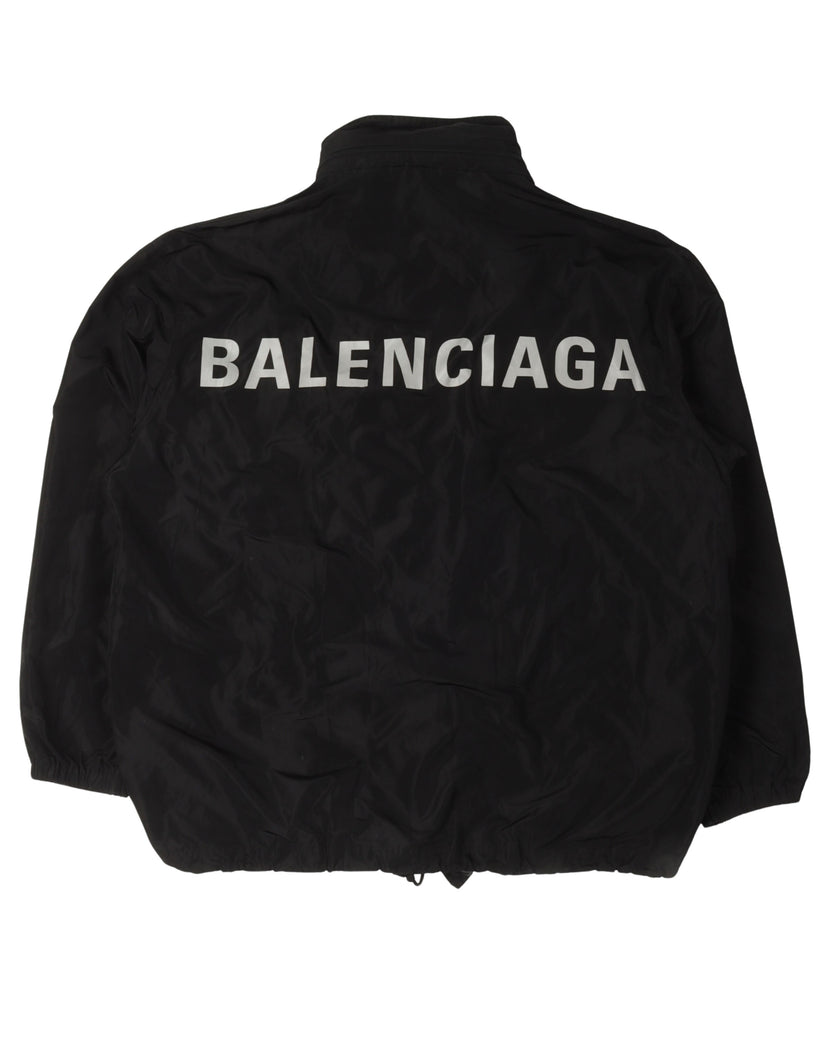 Back Logo Nylon Windbreaker Jacket