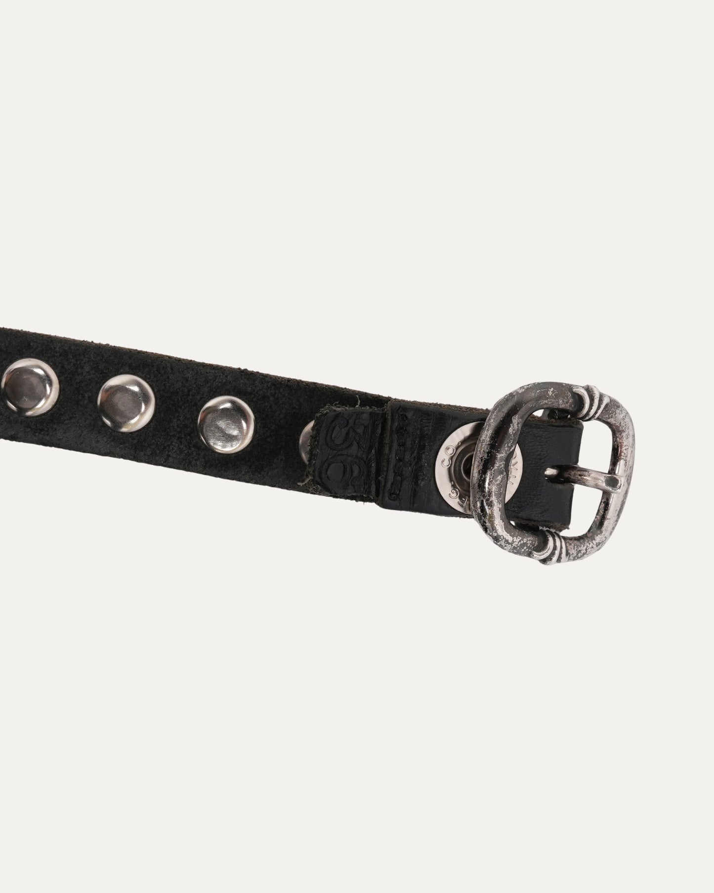 Thin Pyramid Cross Stud Gunslinger Belt