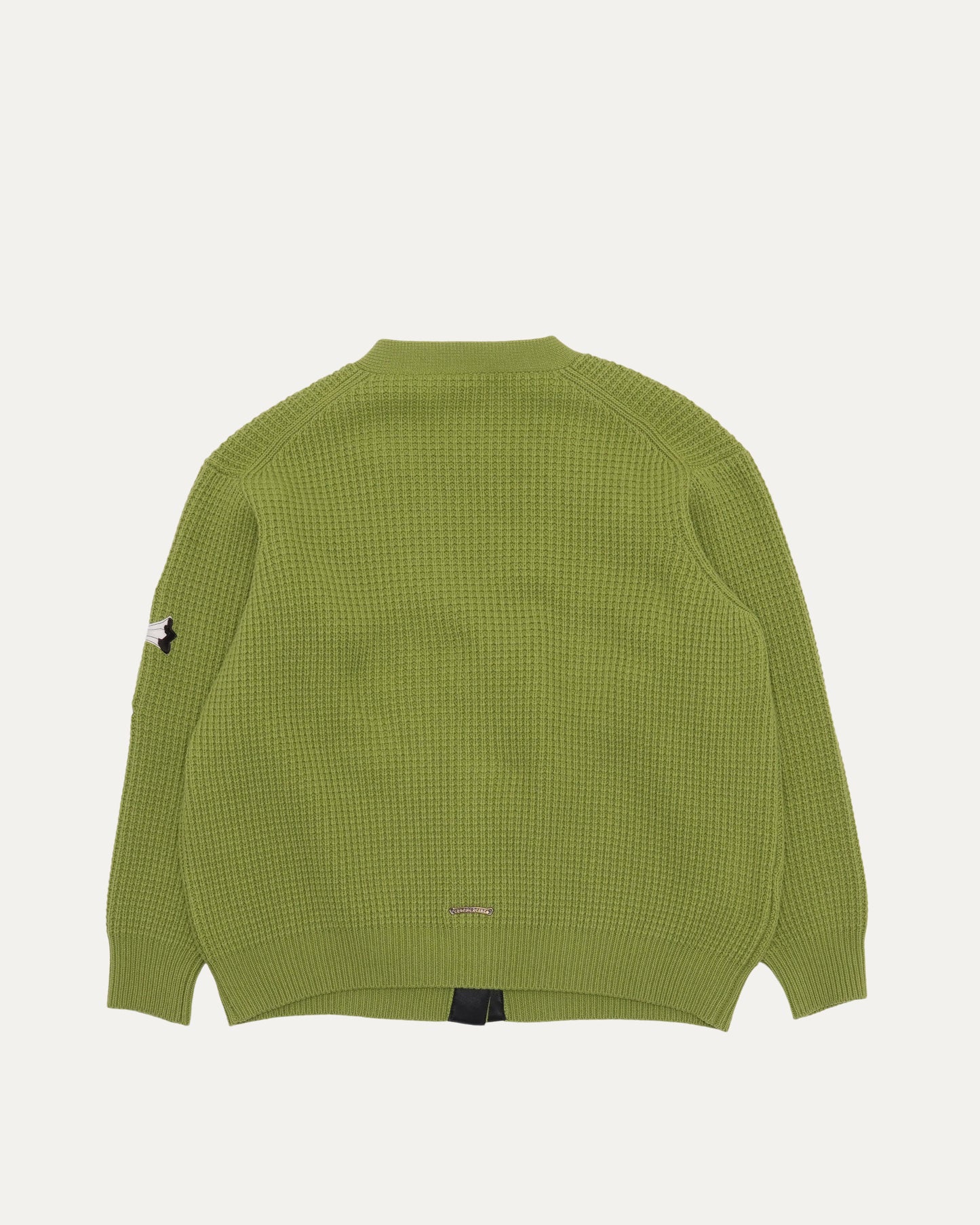 Cashmere Cross Patch Hit & Run Cardigan Sweater