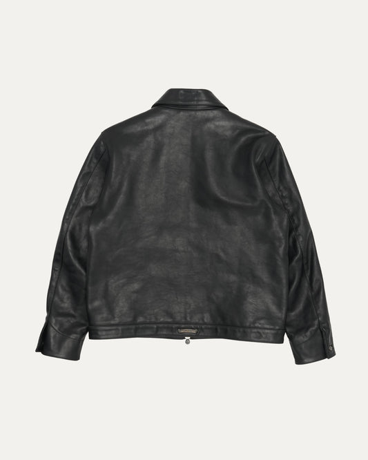 Leather Blouson Jacket