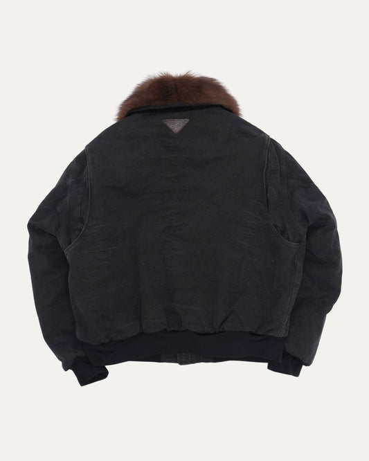 Fur Collar Bomber Jacket