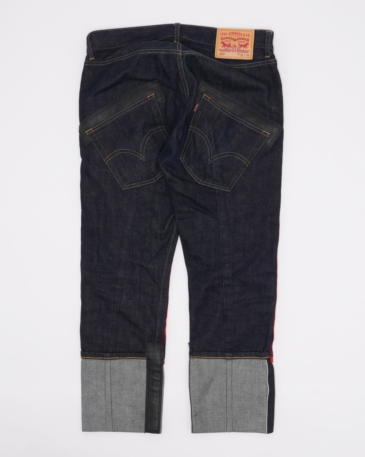 Levi's Comme des Garçons Patchwork Wool Double Knee Jeans