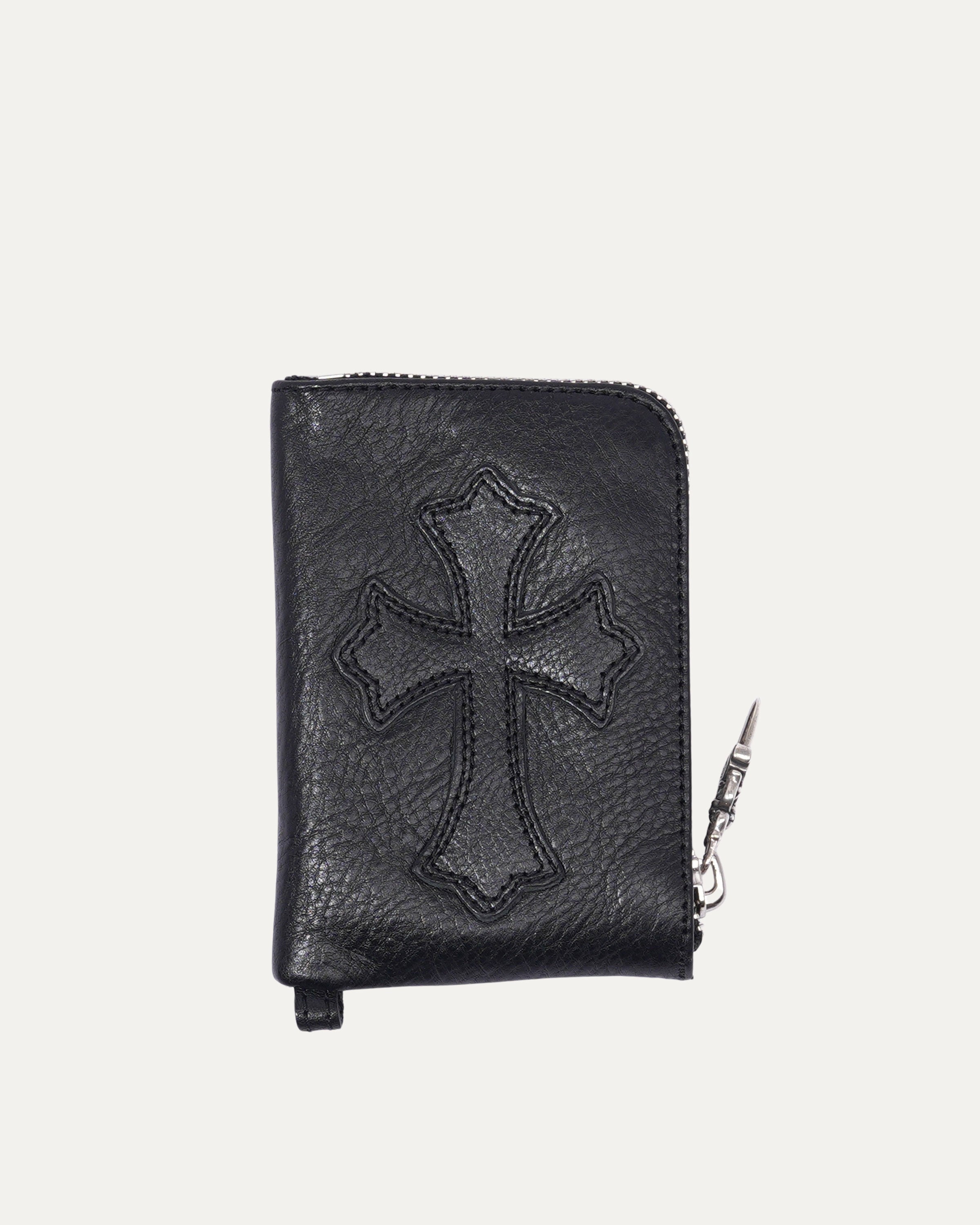 Chrome Hearts Leather Cross Patch Zip Wallet – Justin Reed