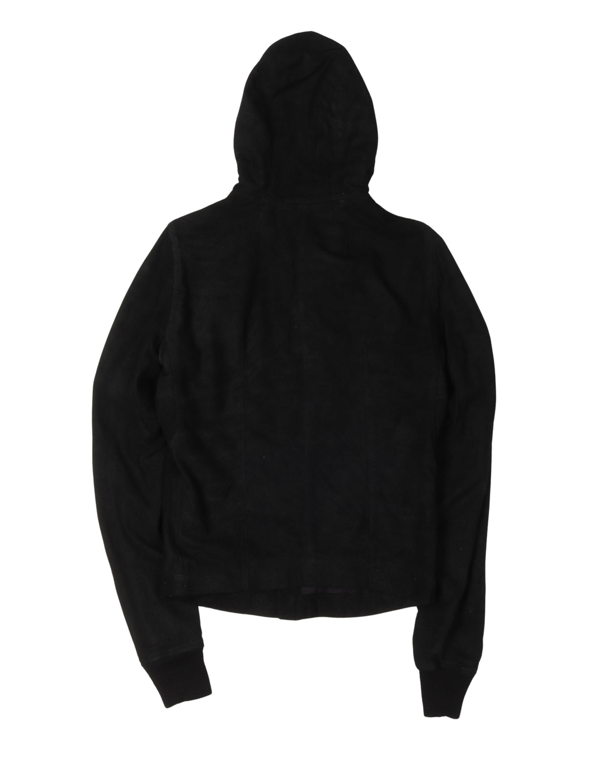 Blistered Lamb Leather Mollino Hooded Jacket