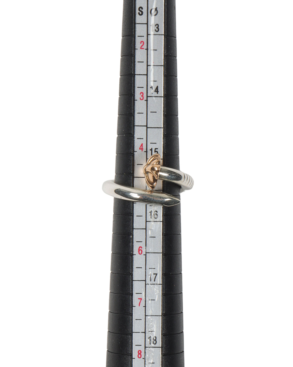 Silver and 22k Gold Nail Ring
