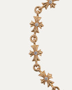 Gold Diamond Tiny E Bracelet