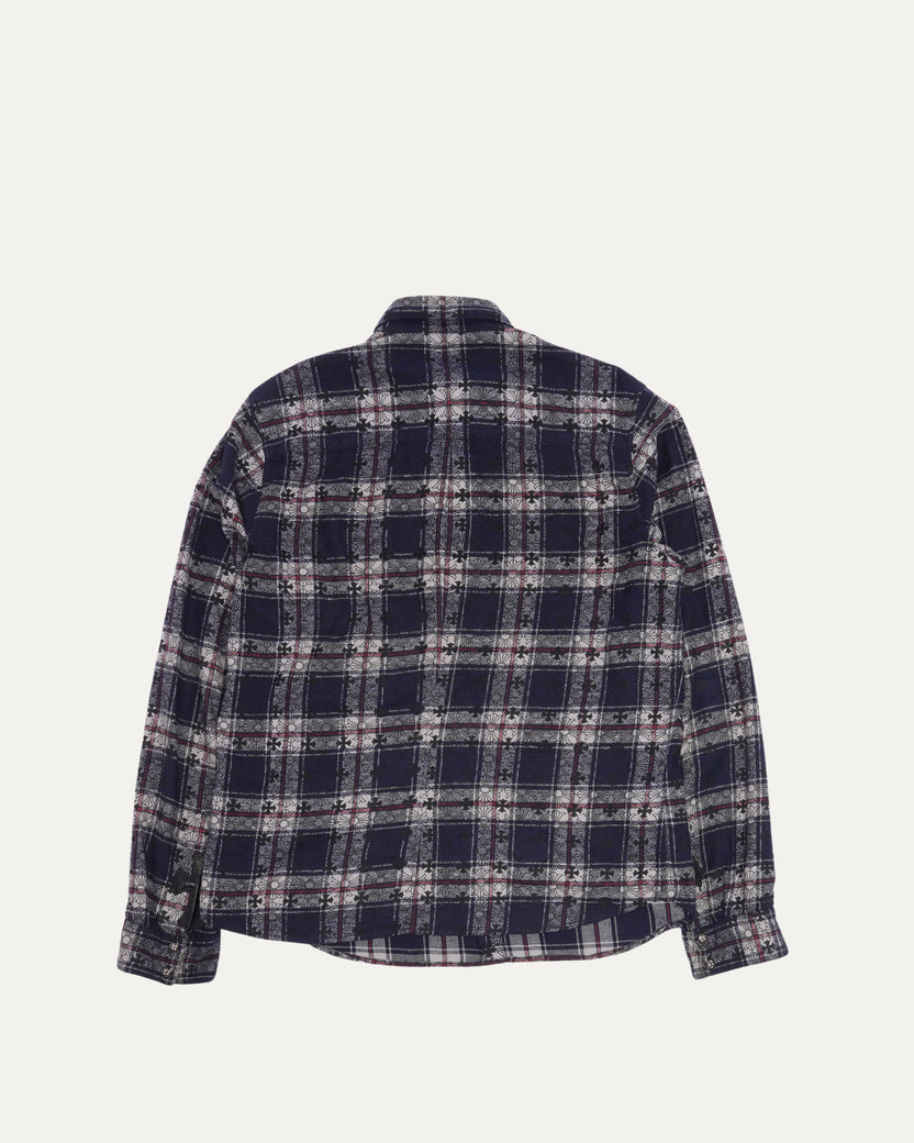 Cross Patch Monogram Flannel Shirt