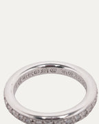 White Gold Diamond True Fucking Love Band Ring