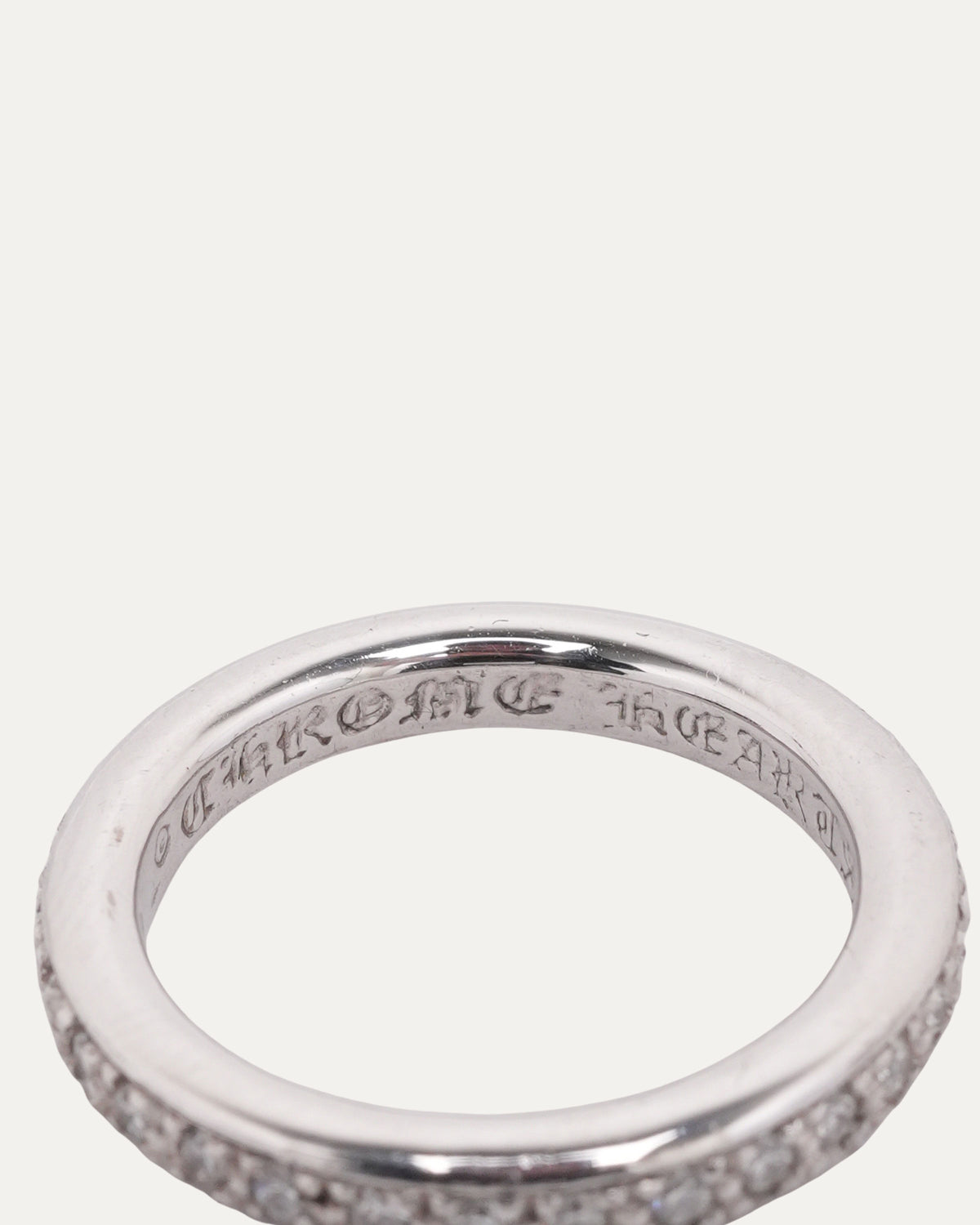 White Gold Diamond True Fucking Love Band Ring