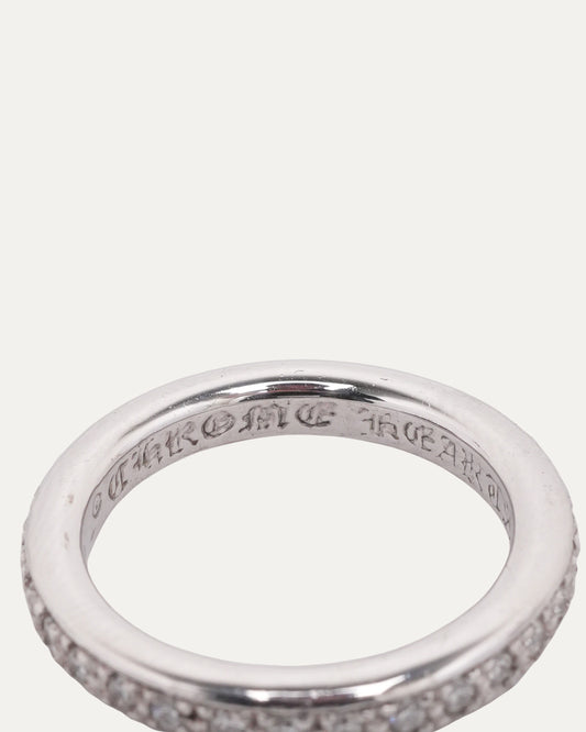 White Gold Diamond True Fucking Love Band Ring