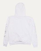 Metallic Print Vertical Logo Hoodie