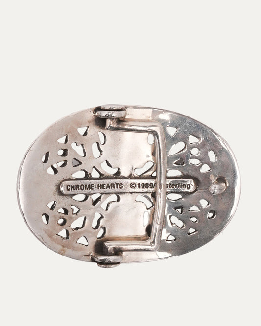 Oval Cross Belt Buckle