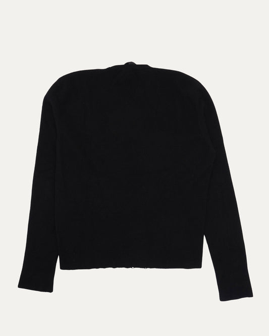 Cross Patch V Neck Sweater