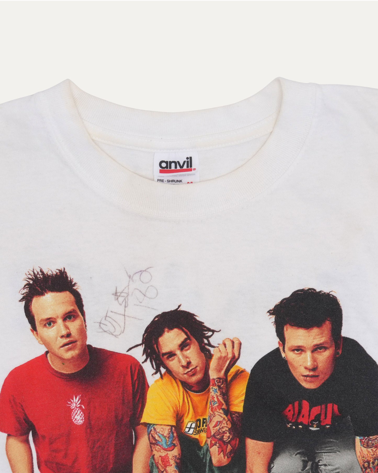 Blink-182 Signed The Mark Tom And Travis Show Tour 2000 T-Shirt