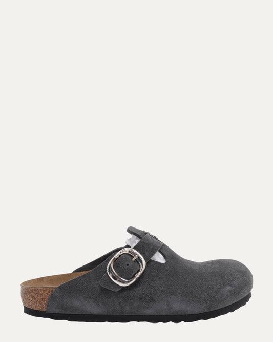 Dagger Embellished Birkenstock Boston Suede Mule