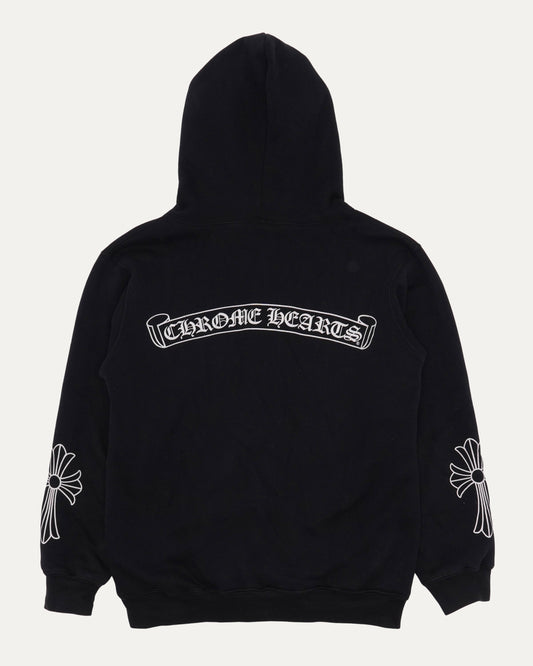 Vintage Thermal Lined Scroll Logo Zip Up Hoodie