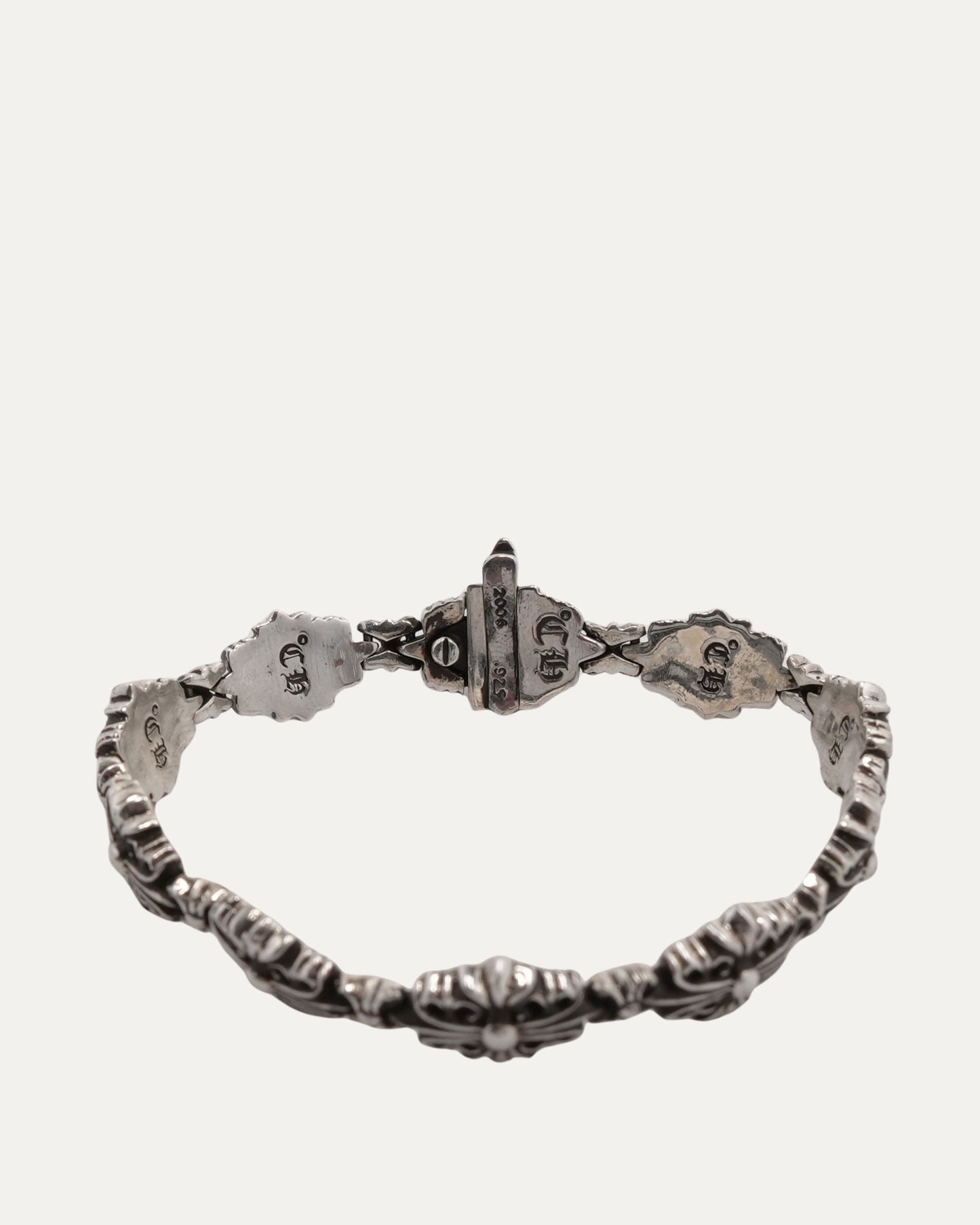 Floral Cross Link Bracelet