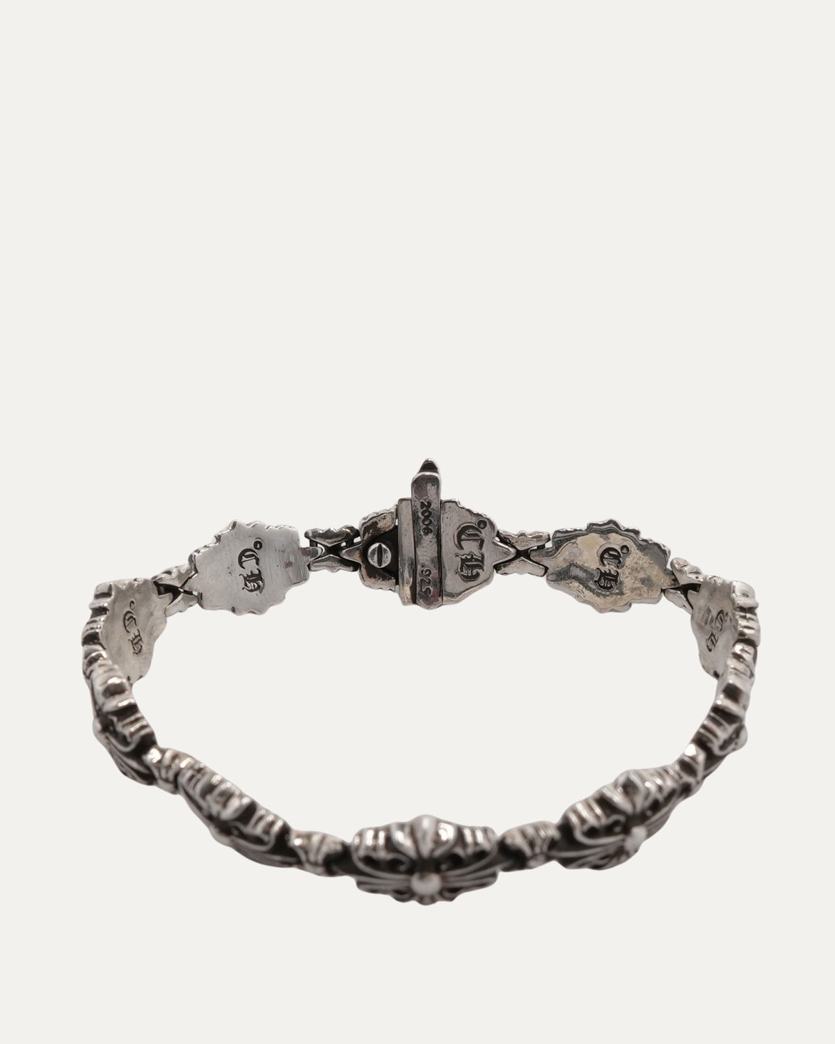 Floral Cross Link Bracelet