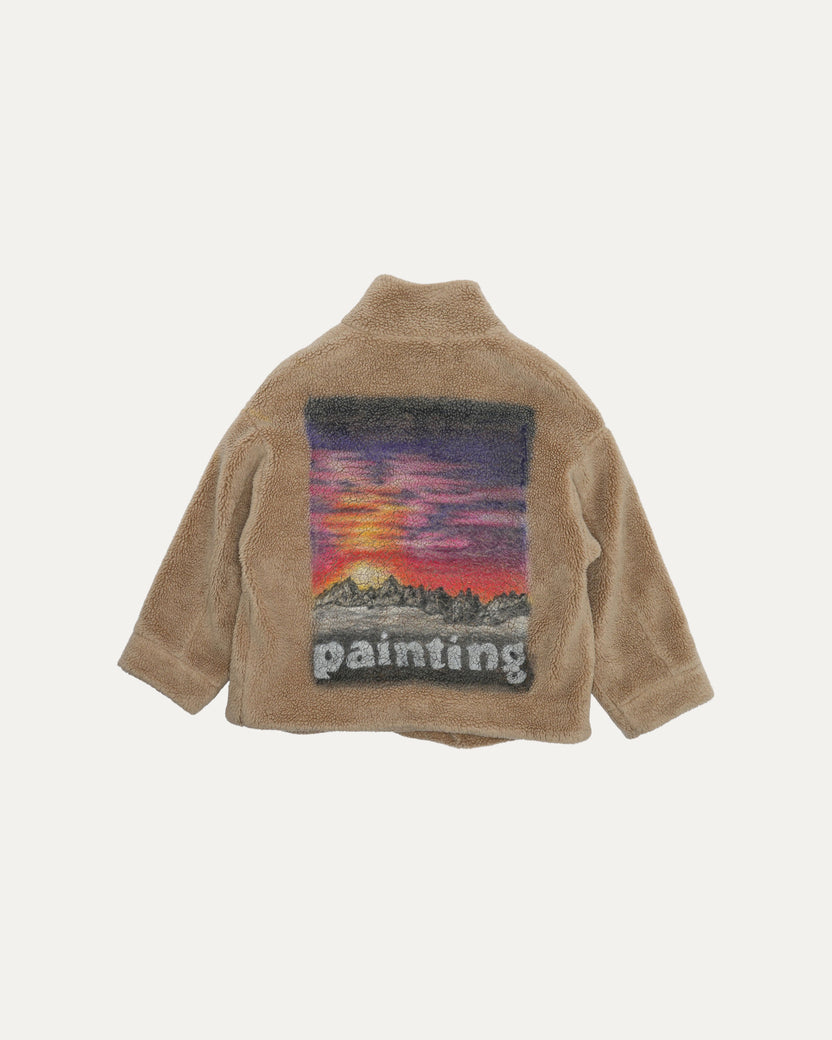 Hand Painted Fur Jacket