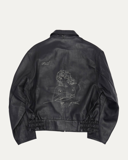 Naked Woman Leather Jacket